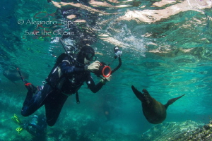 Vanessa with Sea Lion by Alejandro Topete 